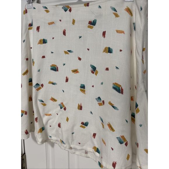 O'NEILL Marlin Women's XL Woven Flowy Mini Skirt Neutral Cottagecore Summer - Picture 2 of 7